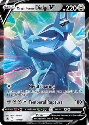 Origin Forme Dialga V 113/189 - Holofoil Astral Radiance