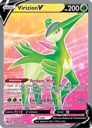 Virizion V (Full Art) 164/189 - Holofoil Astral Radiance