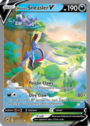 Hisuian Sneasler V (Alternate Full Art) 175/189 - Holofoil Astral Radiance