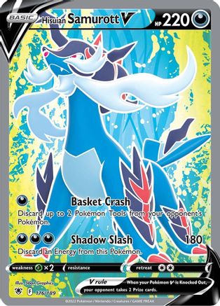 Hisuian Samurott V (Full Art) 176/189 - Holofoil Astral Radiance
