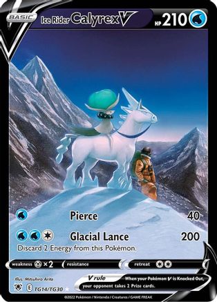 Ice Rider Calyrex V TG14/TG30 - Holofoil Astral Radiance