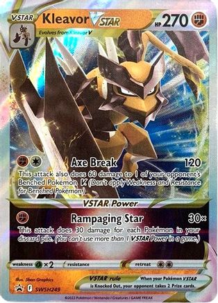 Kleavor VSTAR SWSH249 - Holofoil SWSH Sword & Shield Promo Cards