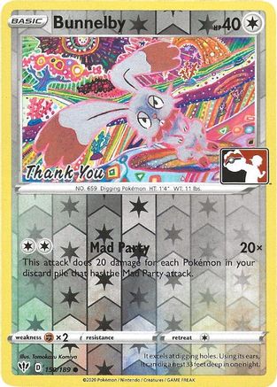 Bunnelby (Thank You Promo) 150/189 - Reverse Holofoil Miscellaneous Cards & Products