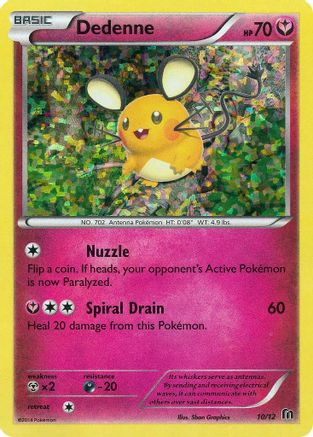 Dedenne 010/12 - Holofoil McDonalds Promos 2016