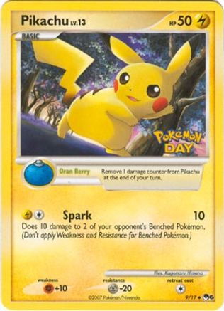 Pikachu (Pokemon Day Stamped) 009 POP Series 6