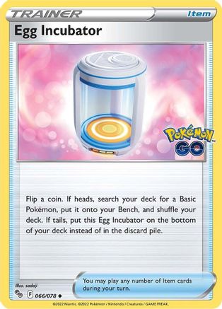 Egg Incubator 066/078 - Reverse Holofoil Pokemon GO