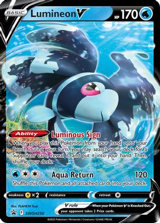 Lumineon V SWSH250 - Holofoil SWSH Sword & Shield Promo Cards