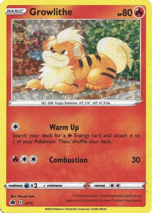 Growlithe 004/15 - Holofoil McDonalds Promos 2022