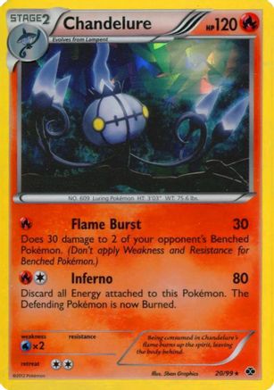 Chandelure (Cracked Ice Holo) 020/99 - Holofoil Blister Exclusives