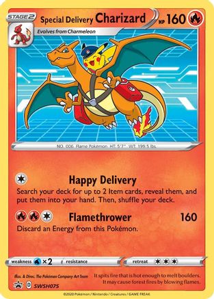 Special Delivery Charizard SWSH075 - Holofoil SWSH Sword & Shield Promo Cards