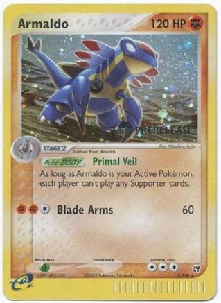 Armaldo (Prerelease) 001/100 - Holofoil Miscellaneous Cards & Products