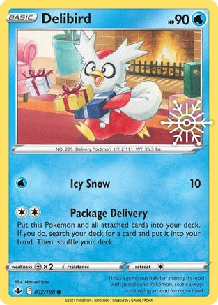 Delibird (Holiday Calendar) 032/198 - Holofoil Miscellaneous Cards & Products