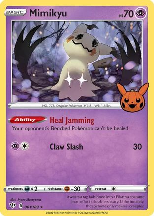 Mimikyu 081/189 - Holofoil Trick or Trade BOOster Bundle