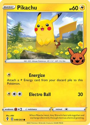 Pikachu 049/203 Trick or Trade BOOster Bundle