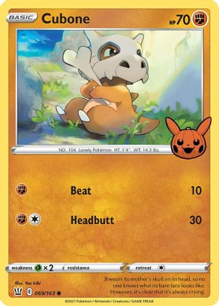 Cubone 069/163 Trick or Trade BOOster Bundle