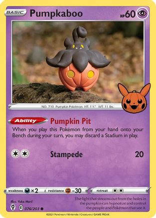 Pumpkaboo 076/203 Trick or Trade BOOster Bundle