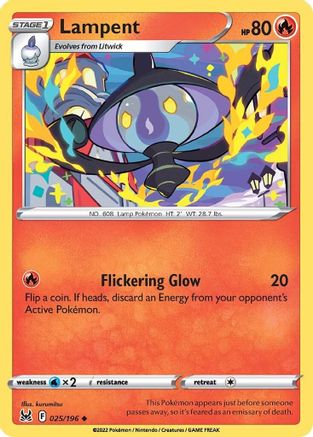 Lampent 025/196 - Reverse Holofoil Lost Origin