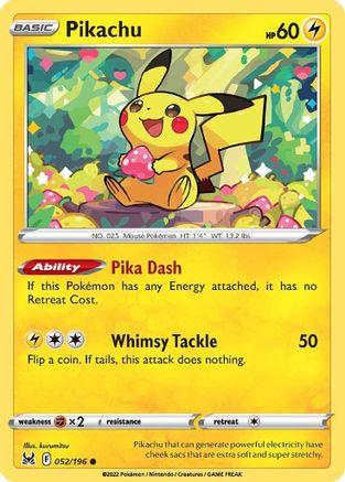 Pikachu 052/196 Lost Origin