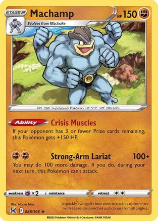 Machamp 088/196 - Reverse Holofoil Lost Origin