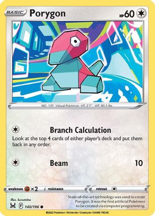 Porygon 140/196 Lost Origin