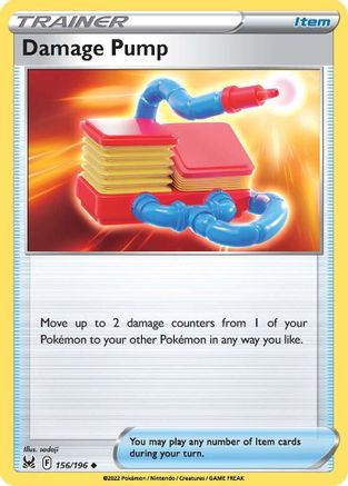 Damage Pump 156/196 - Reverse Holofoil Lost Origin