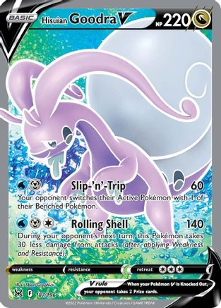 Hisuian Goodra V (Full Art) 187/196 - Holofoil Lost Origin