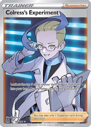 Colress's Experiment (Full Art) 190/196 - Holofoil Lost Origin