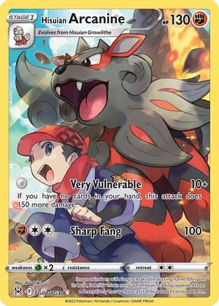Hisuian Arcanine TG08/TG30 - Holofoil Lost Origin