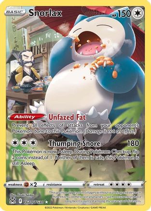 Snorlax TG10/TG30 - Holofoil Lost Origin