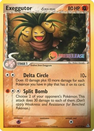 Exeggutor (Delta Species) (Delta Species) - 41/110 041/110 Nintendo Promos