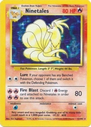 Ninetales 012/102 - Unlimited Holofoil Base Set