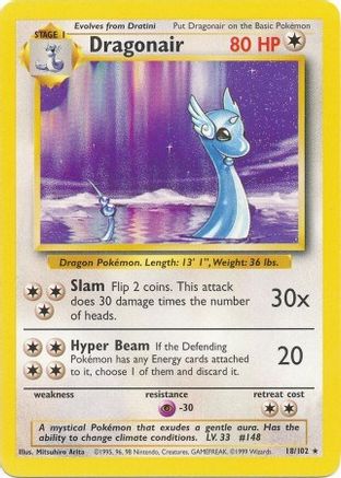 Dragonair 018/102 - Unlimited Base Set