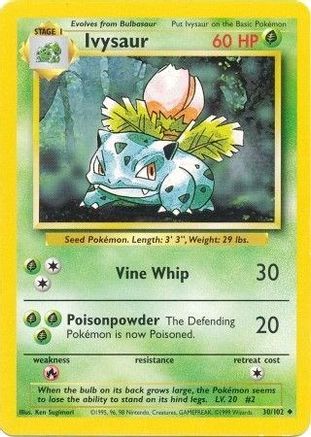 Ivysaur 030/102 - Unlimited Base Set