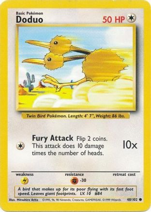 Doduo 048/102 - Unlimited Base Set