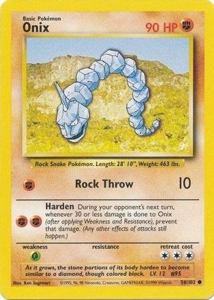 Onix 056/102 - Unlimited Base Set