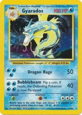 Gyarados 006/102 - Unlimited Holofoil Base Set