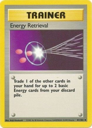 Energy Retrieval 081/102 - Unlimited Base Set