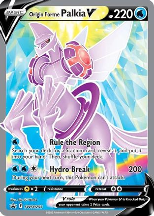 Origin Forme Palkia V SWSH253 - Holofoil SWSH Sword & Shield Promo Cards