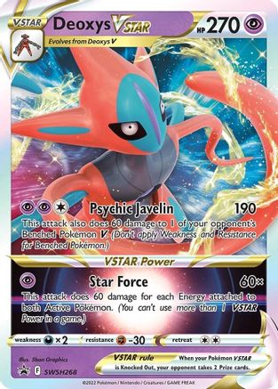 Deoxys VSTAR SWSH268 - Holofoil SWSH Sword & Shield Promo Cards