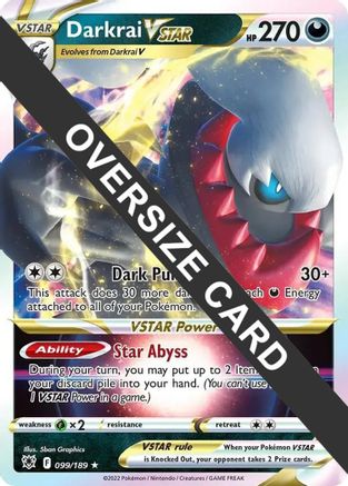 Darkrai VSTAR 099/189 - Holofoil Jumbo Cards