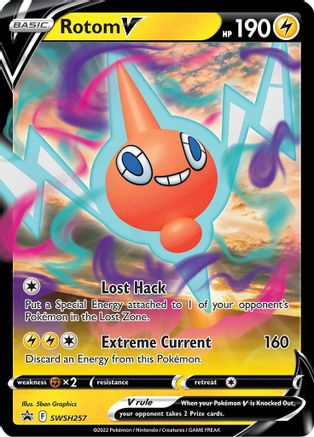 Rotom V SWSH257 - Holofoil SWSH Sword & Shield Promo Cards
