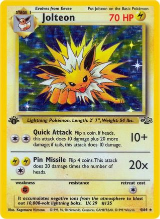 Jolteon 004/64 - 1st Edition Holofoil Jungle