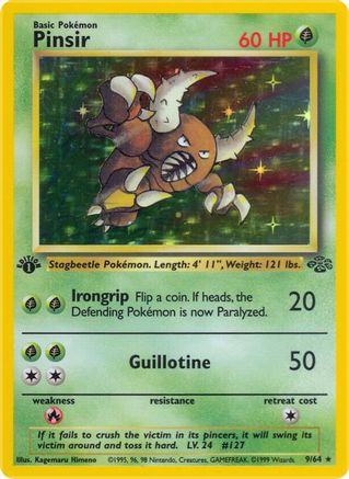 Pinsir 009/64 - 1st Edition Holofoil Jungle