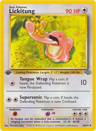 Lickitung 038/64 - 1st Edition Jungle