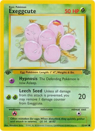 Exeggcute 052/64 - 1st Edition Jungle