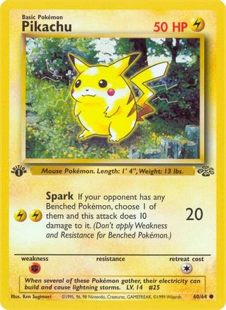 Pikachu 060/64 - 1st Edition Jungle