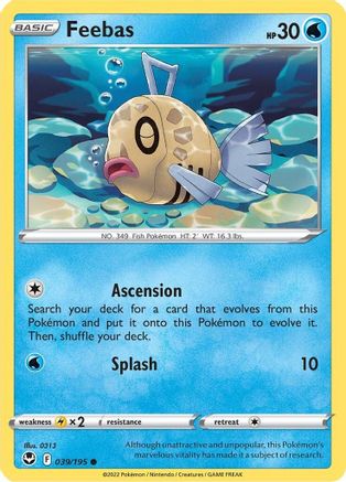 Feebas 039/195 - Reverse Holofoil Silver Tempest