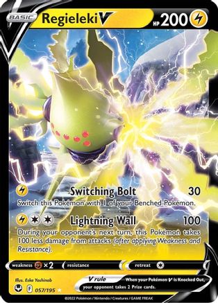 Regieleki V 057/195 - Holofoil Silver Tempest