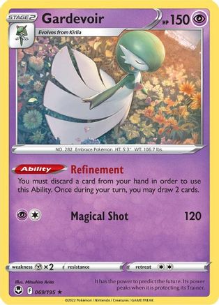 Gardevoir 069/195 - Reverse Holofoil Silver Tempest