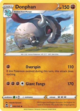 Donphan 092/195 Silver Tempest